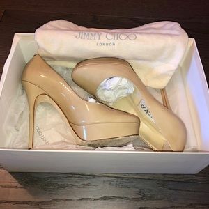 Jimmy Choo 247 Cosmic Nude Pump